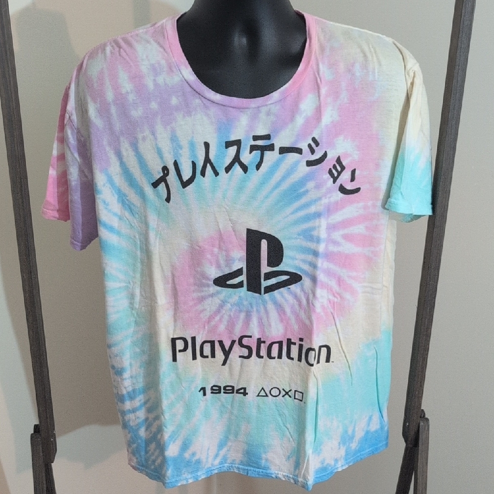 Sony | Vintage PlayStation Tie-Dye T-Shirt 90s - Picture 1 of 11